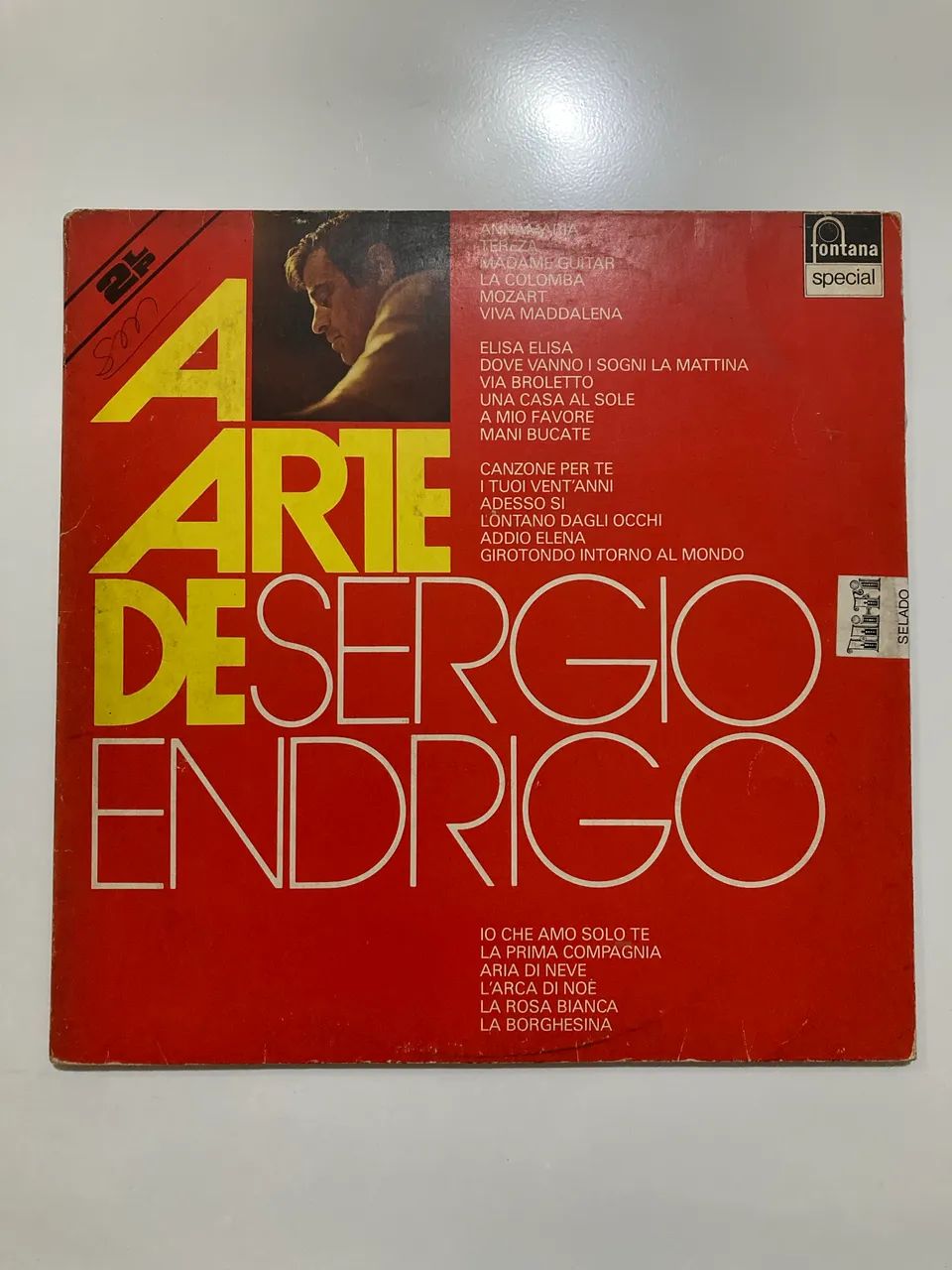 LP Vinil DUPLO A arte de Sérgio Endrigo