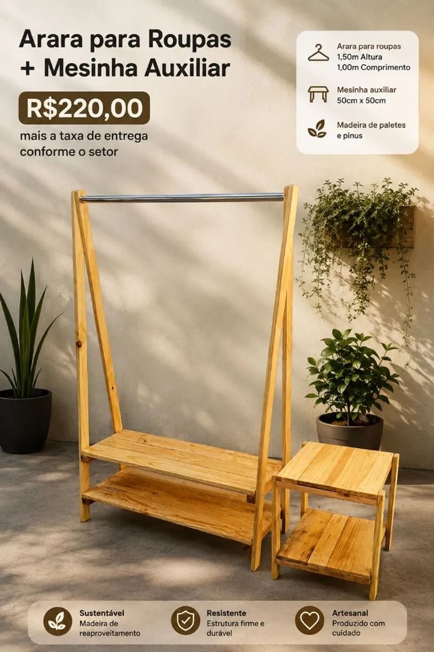 Kit para quarto em madeiras!