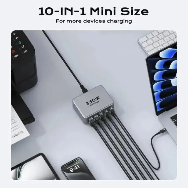 Topzero Estação Carga Turbo Celular 10 Saídas Usb 330w - Foto 5