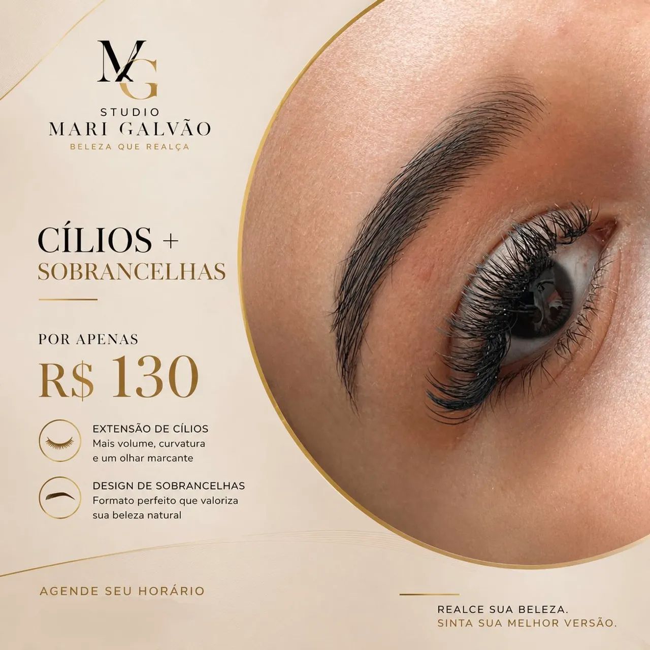 EXTENSAO DE CILIOS + SOBRANCELHAS  - Foto 4