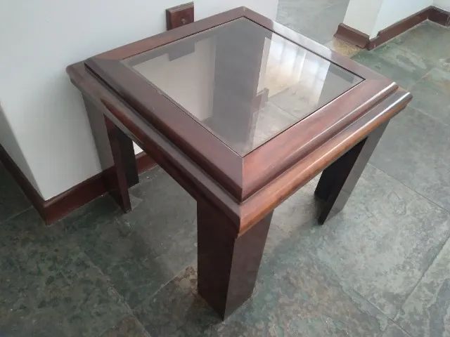 Mesa de canto de madeira - Foto 3
