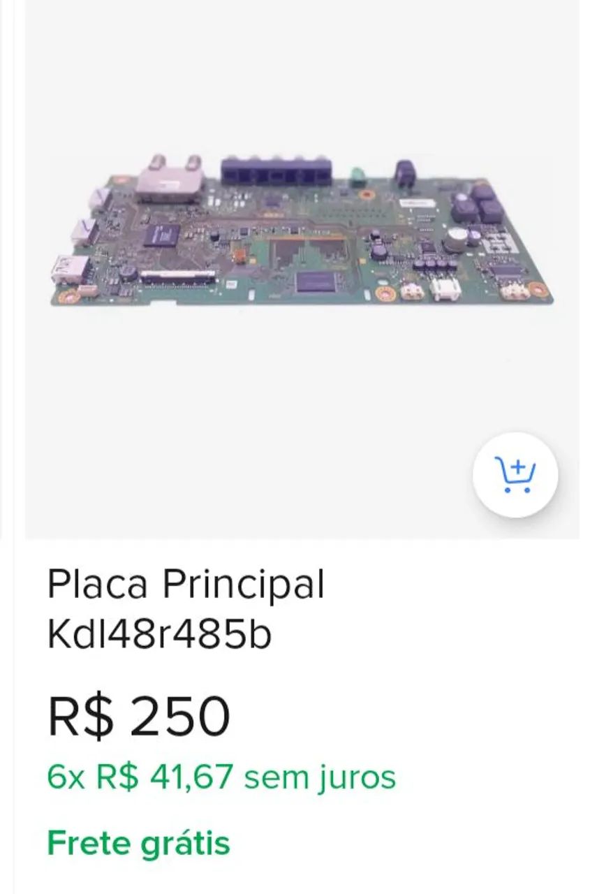 SONY BRAVIA 48 POLEGADAS MODELO KDL- 48R485B PLACA QUEIMADA MAS É BARATINHO  - Foto 5