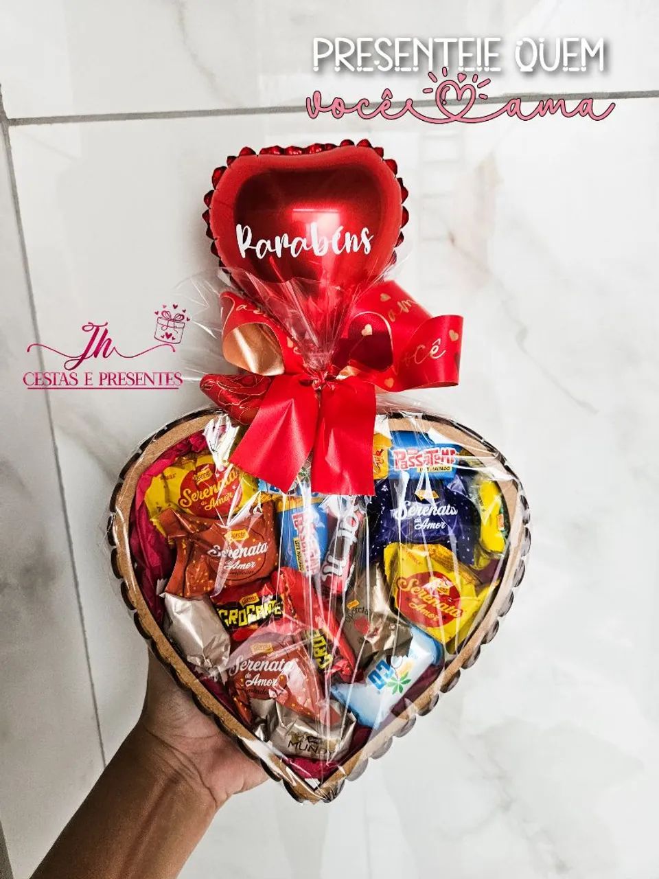 Cestas de chocolate para aniversário 