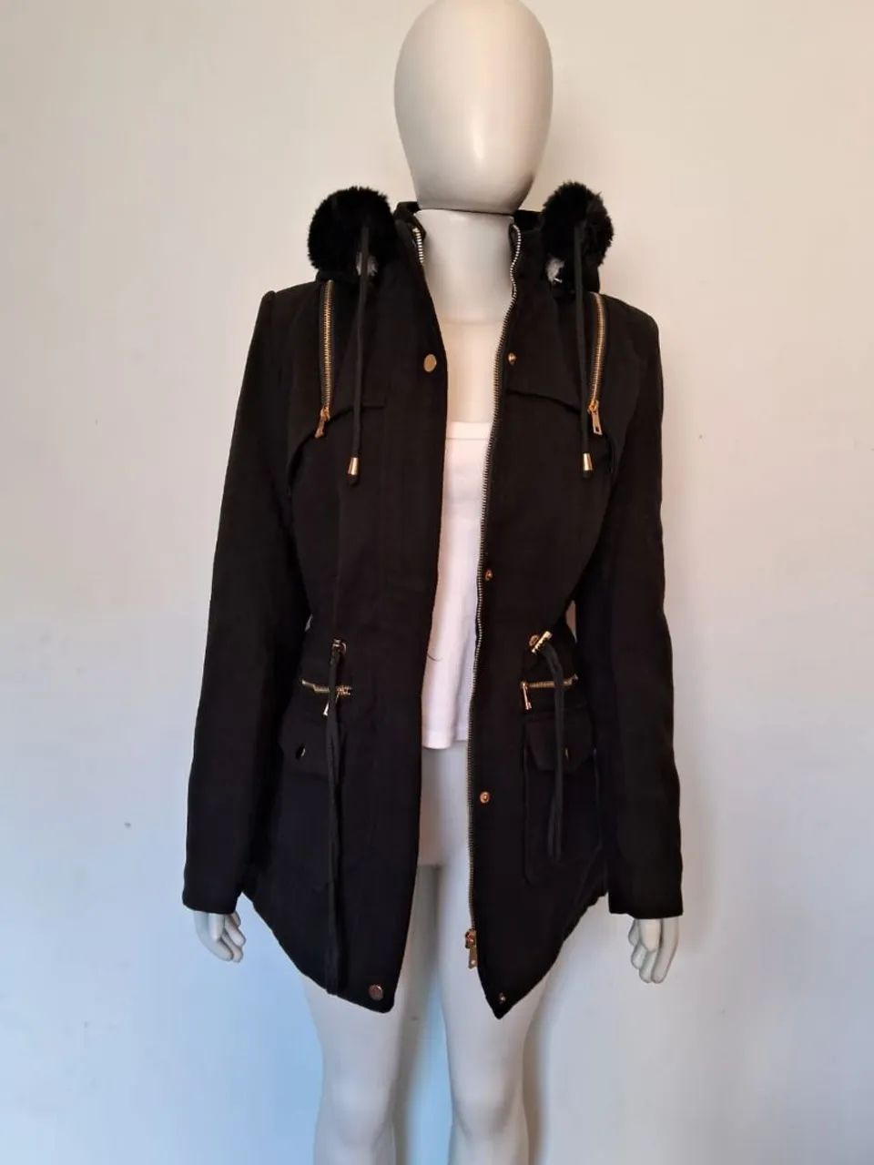 Parka Feminina Sarja Forrada 