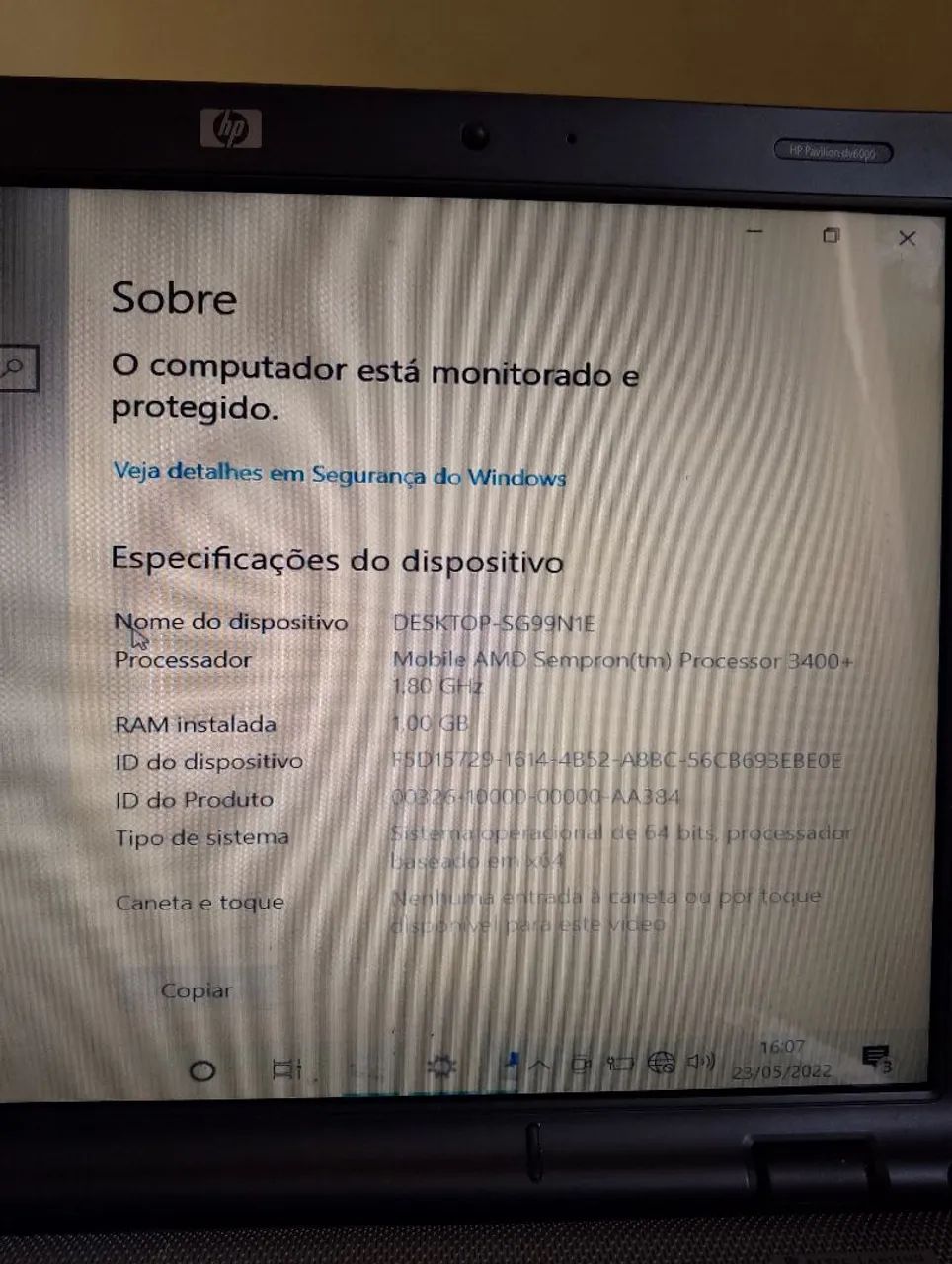 Notebook HP Pavilion dv6-1208BR 15,6" Funcionando + Bateria Boa - Foto 5
