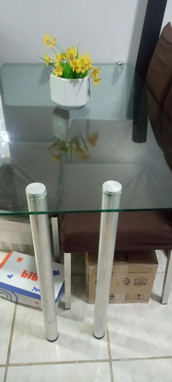 Mesa tampo de vidro - Foto 2