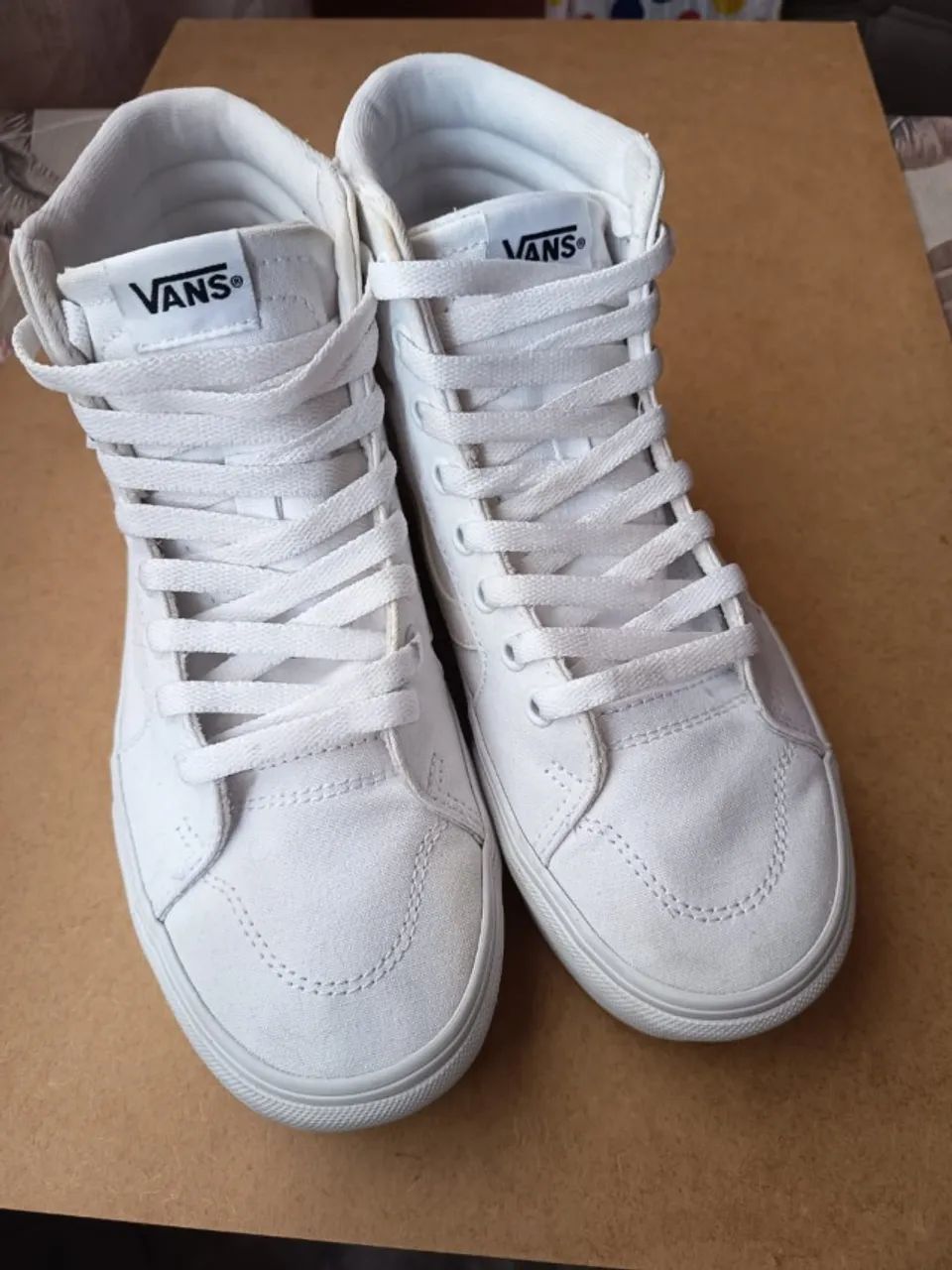 Vans Original sk8-hi plataforma true white - Foto 4