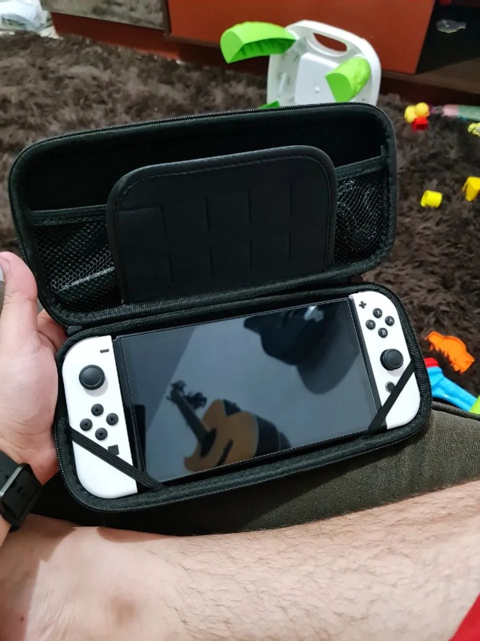 Nintendo Switch Oled Branco impecável