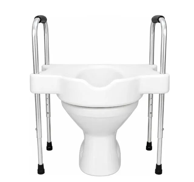 Assento elevado de vaso sanitario para cirurgia de quadril