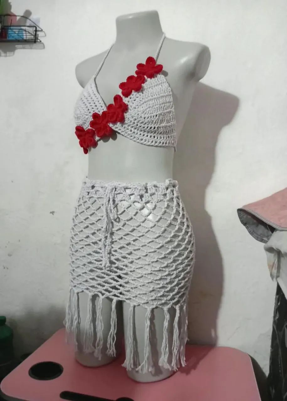 Roupas de praia CROCHÊ  - Foto 4