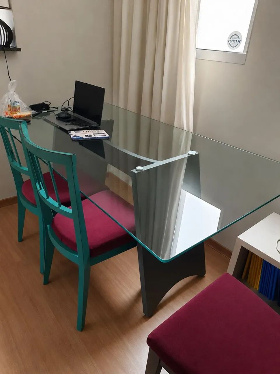 Mesa de Jantar Grande Vidro