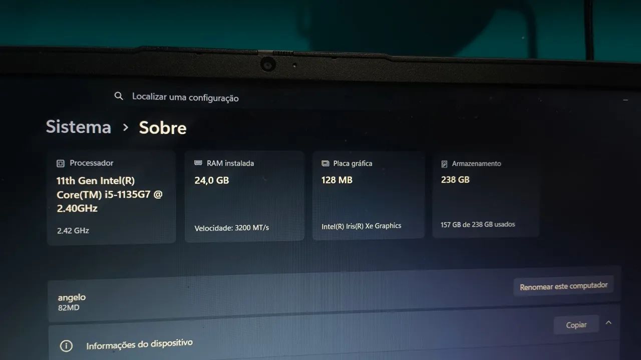 V/T Notebook de alto desempenho (aceito ofertas) - Foto 3