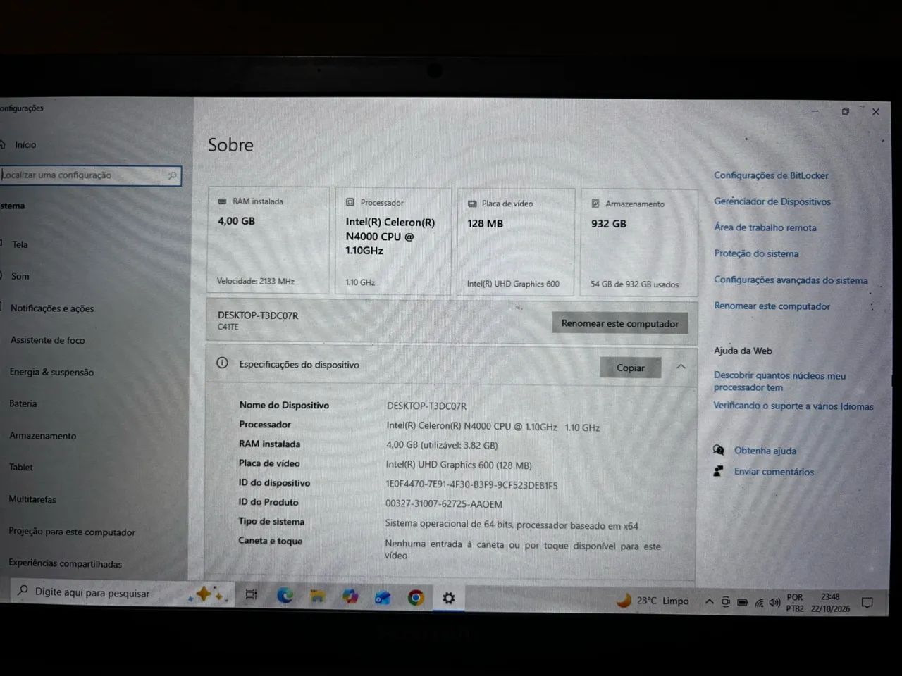 Notebook Intel Celeron N400 - Foto 2