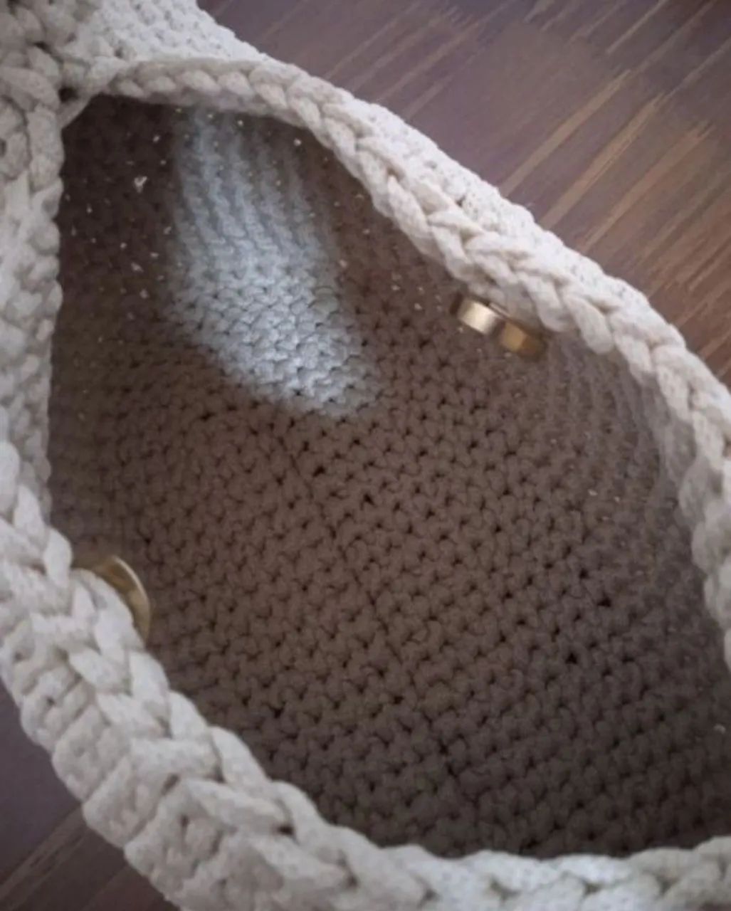 Bolsa Croche Donutbag Creme - Foto 5