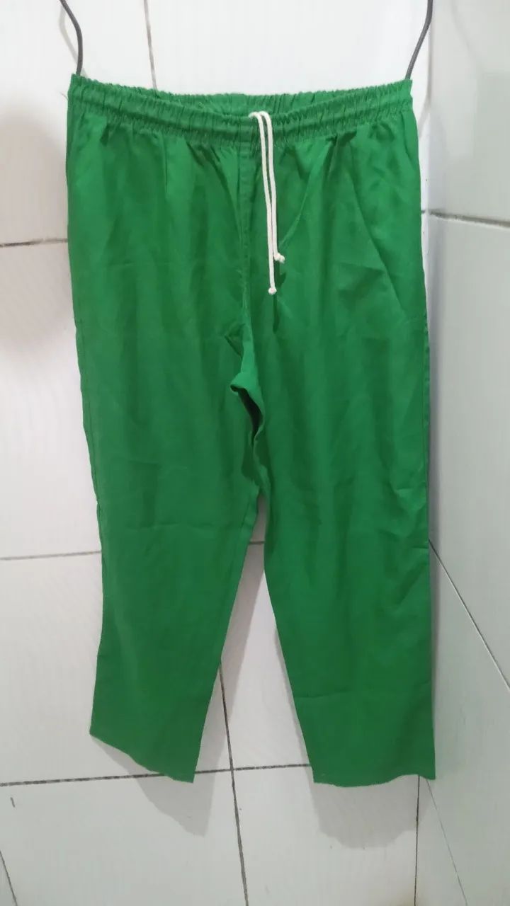 Calça Tactel Verde Unissex G