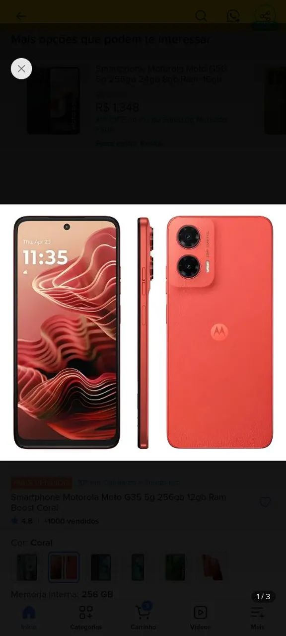 Moto g35 899,00