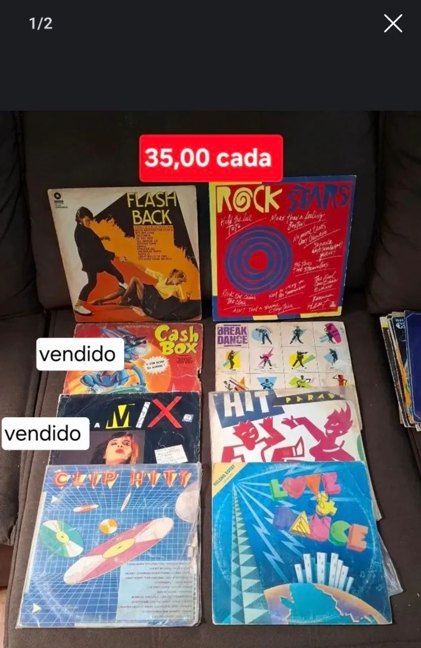 LOTE com 10 discos de vinil  HIT PARADE  - Foto 3