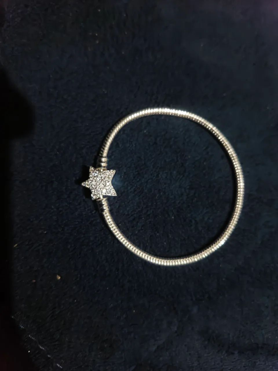 Pulseira inspiração pandora fecho estrela cravejada - Foto 4