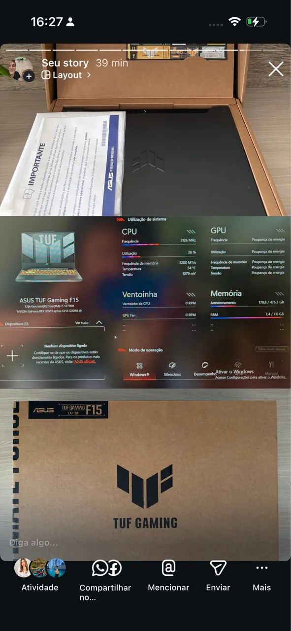 Notebook Gamer ASUS TUF Gaming F15 - Foto 5