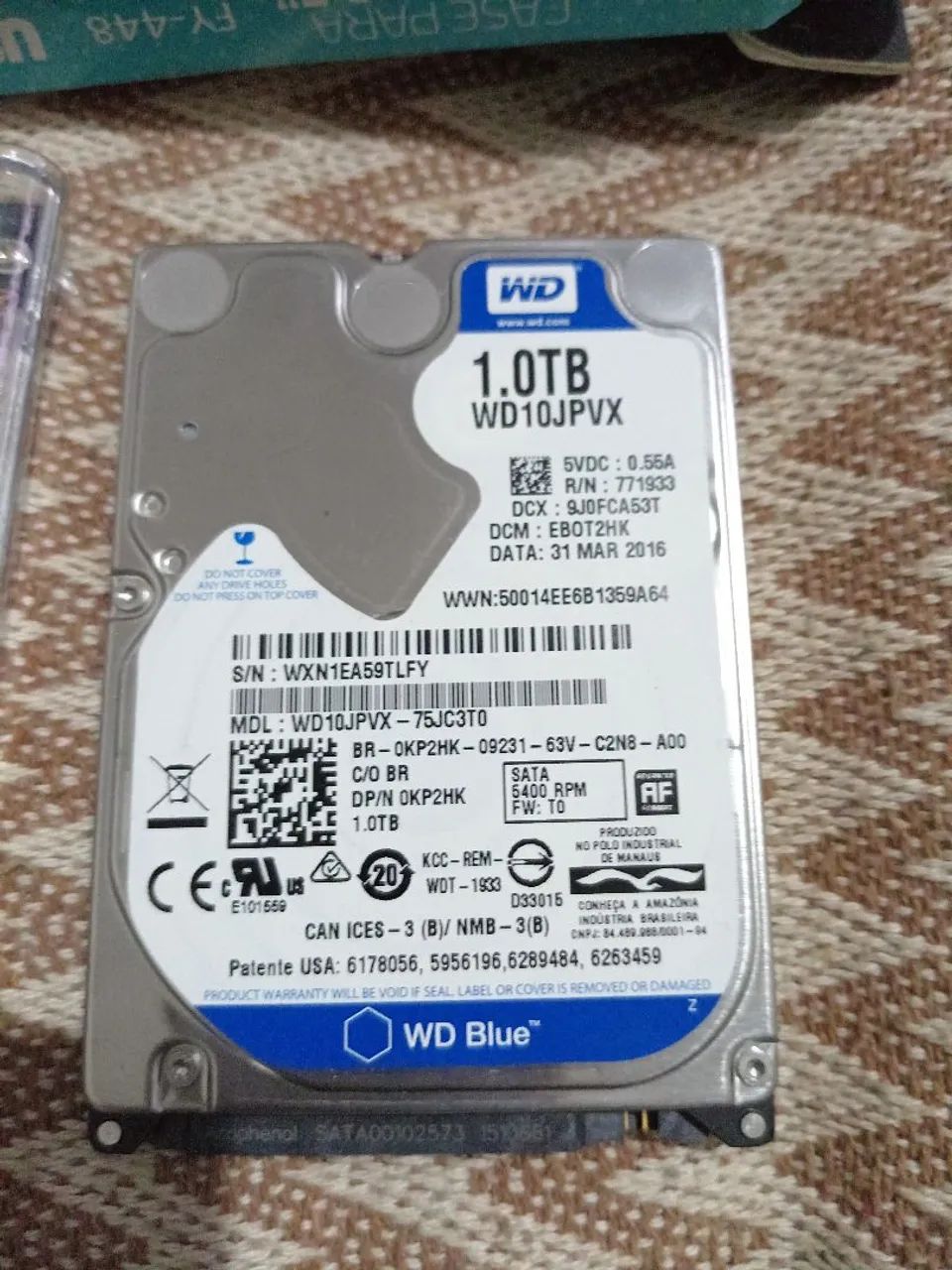 HD 1 TR com CASE