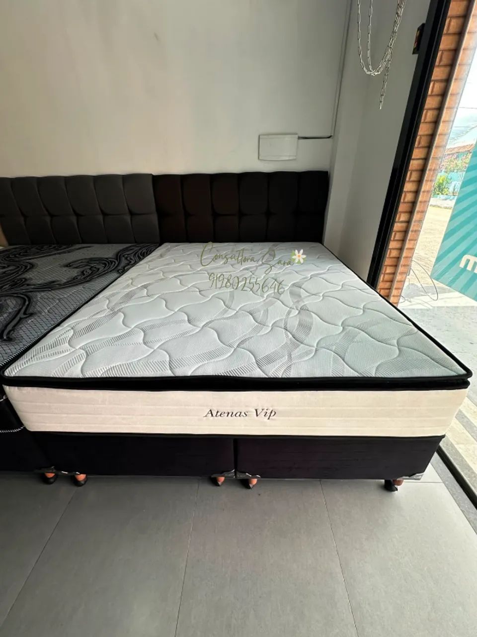 Cama box Queen 1.98x1.58 modelo vip