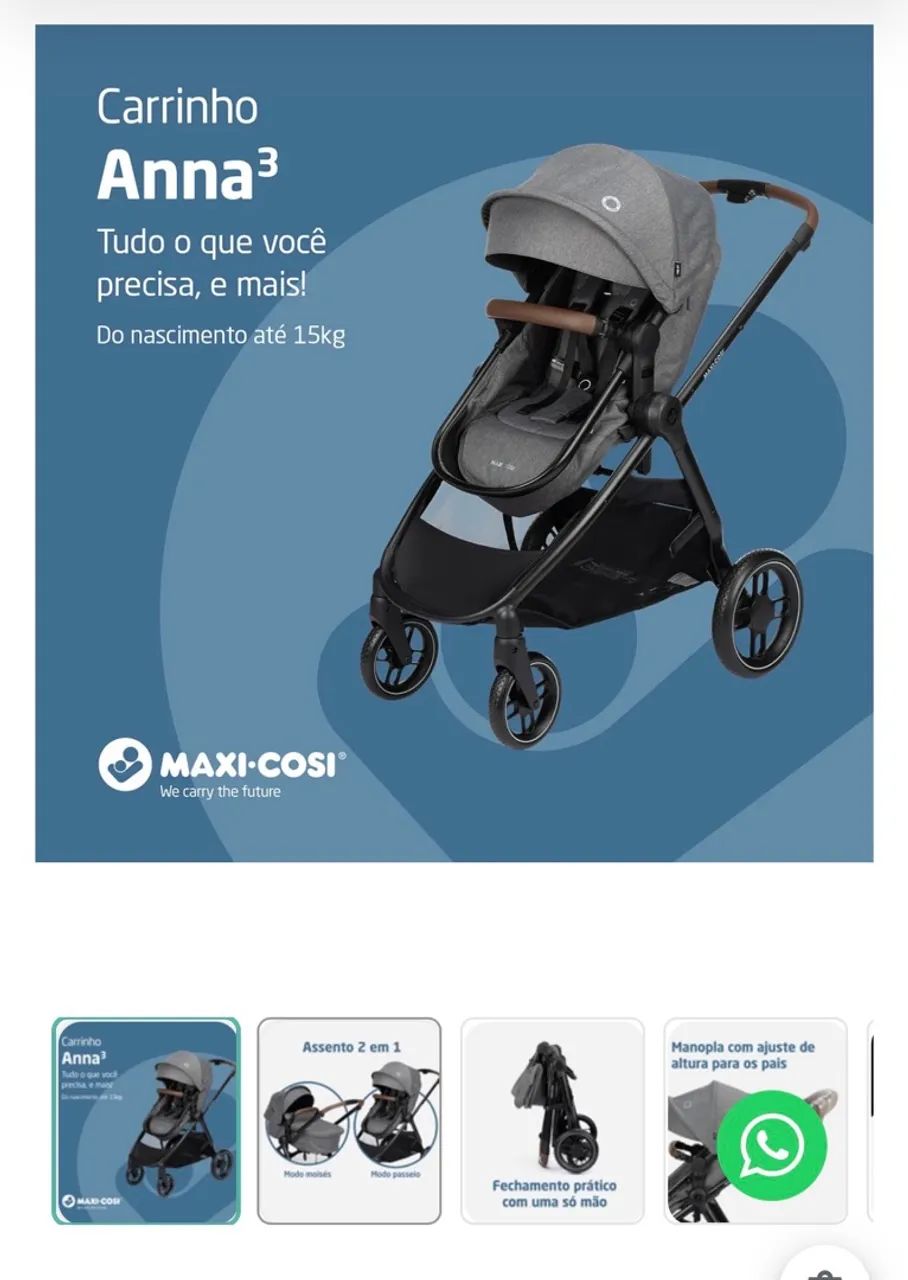 Carrinho de bebê  máxi cossi  - Foto 2