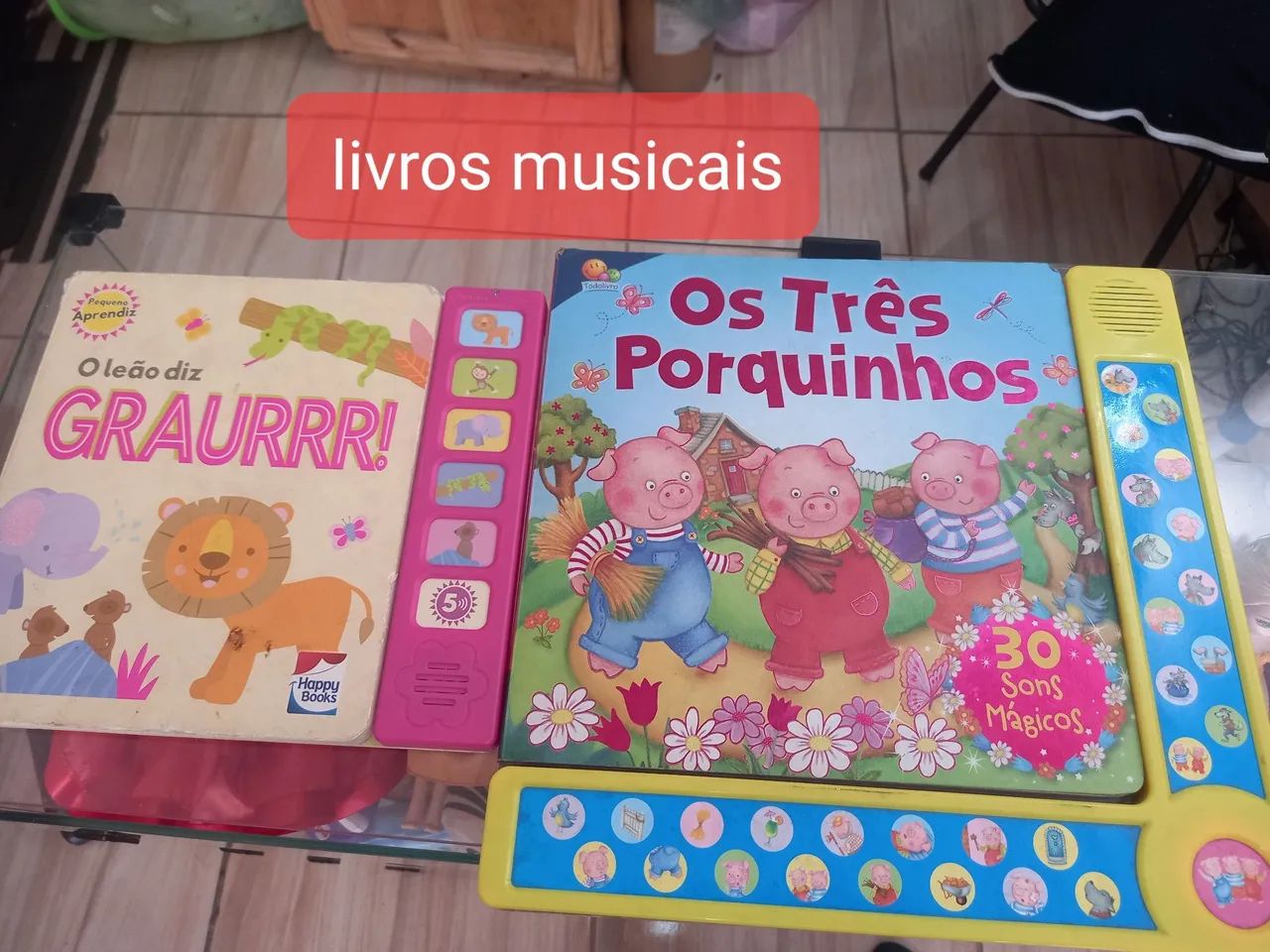 Livros infantis musical