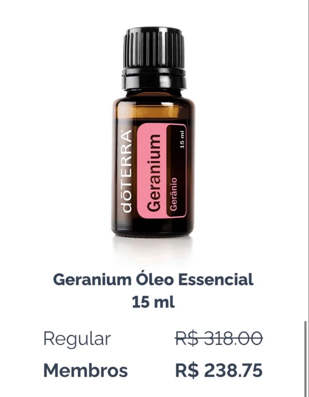 óleo essencial doterra gerânio 15ml - Foto 2