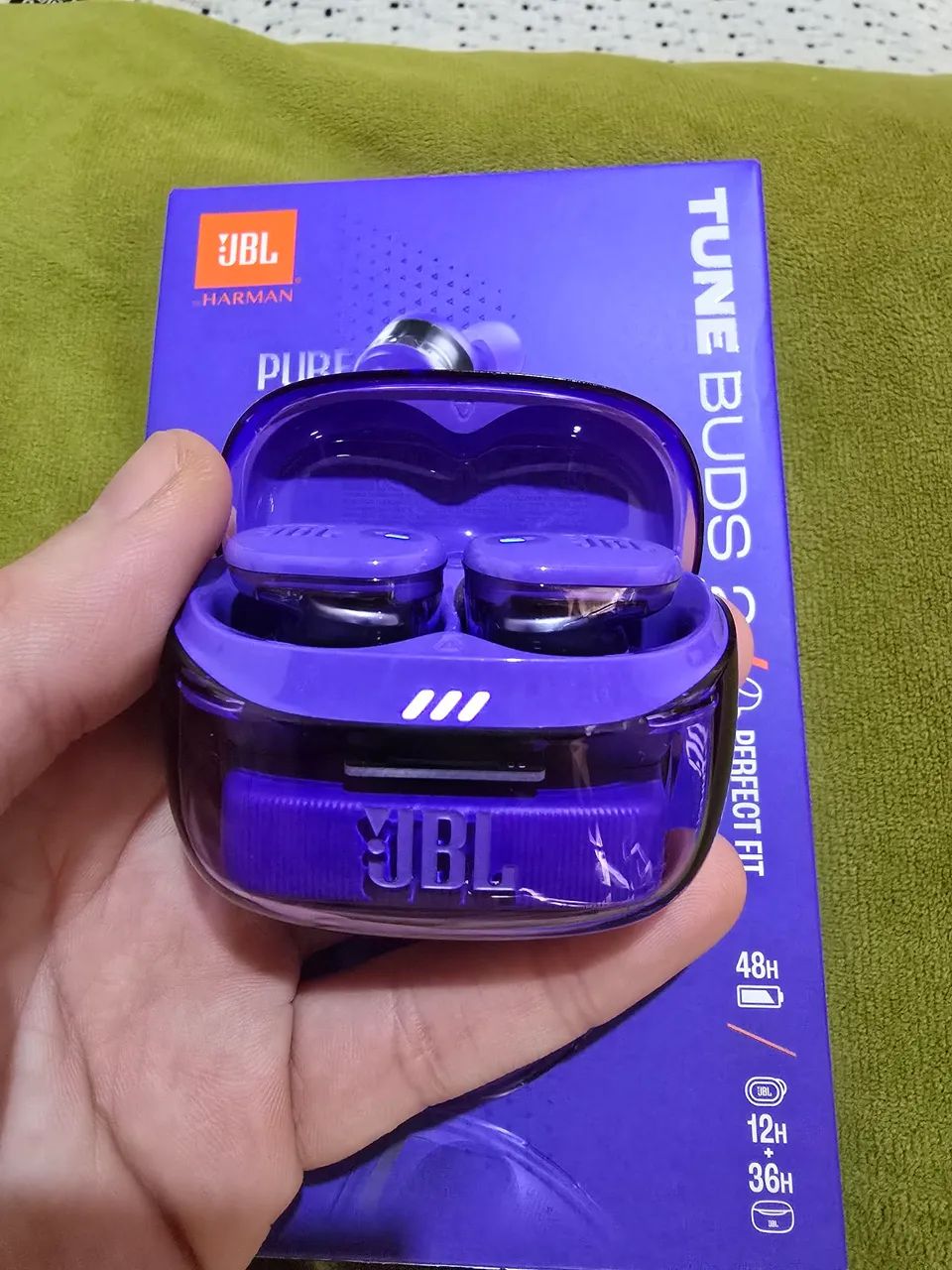 JBL Tune Buds 2 Ghost Edition Roxo/Lilás  - Foto 2