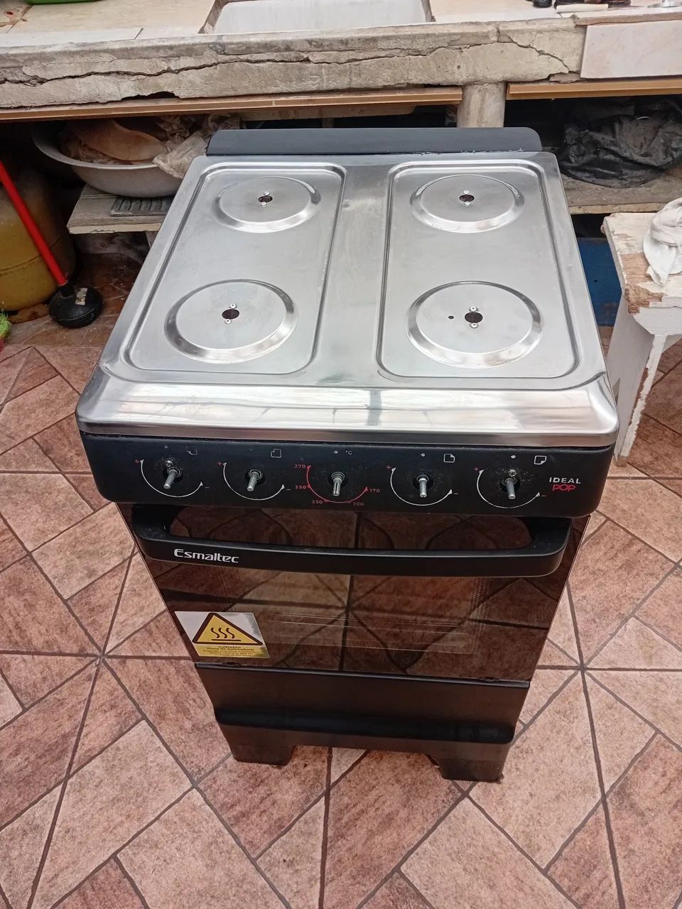 Fogão 4 Bocas Preto Limpo - Foto 3