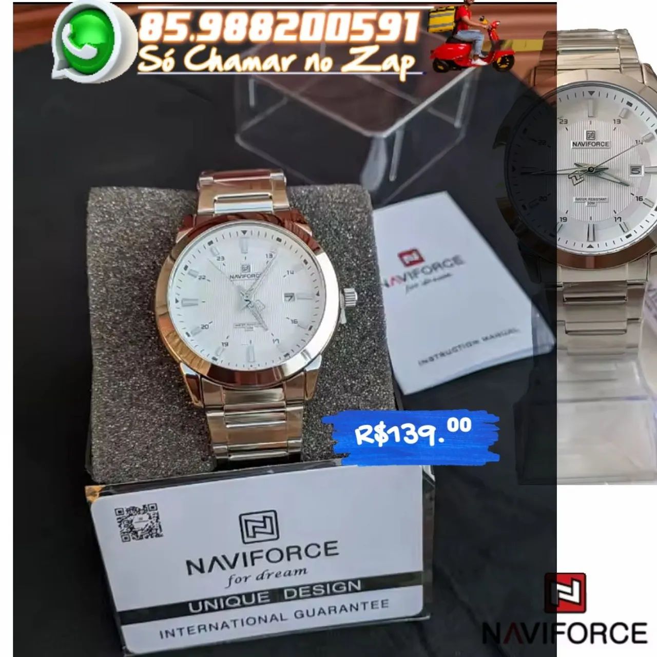 Relógio NAVIFORCE Digital combina um design moderno - Foto 5