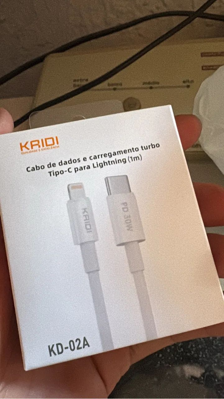 Carregador iPhone original mais cabo Lightning - Foto 3