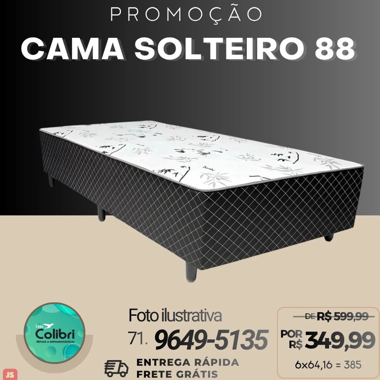 Cama Box Solteiro  - Foto 3