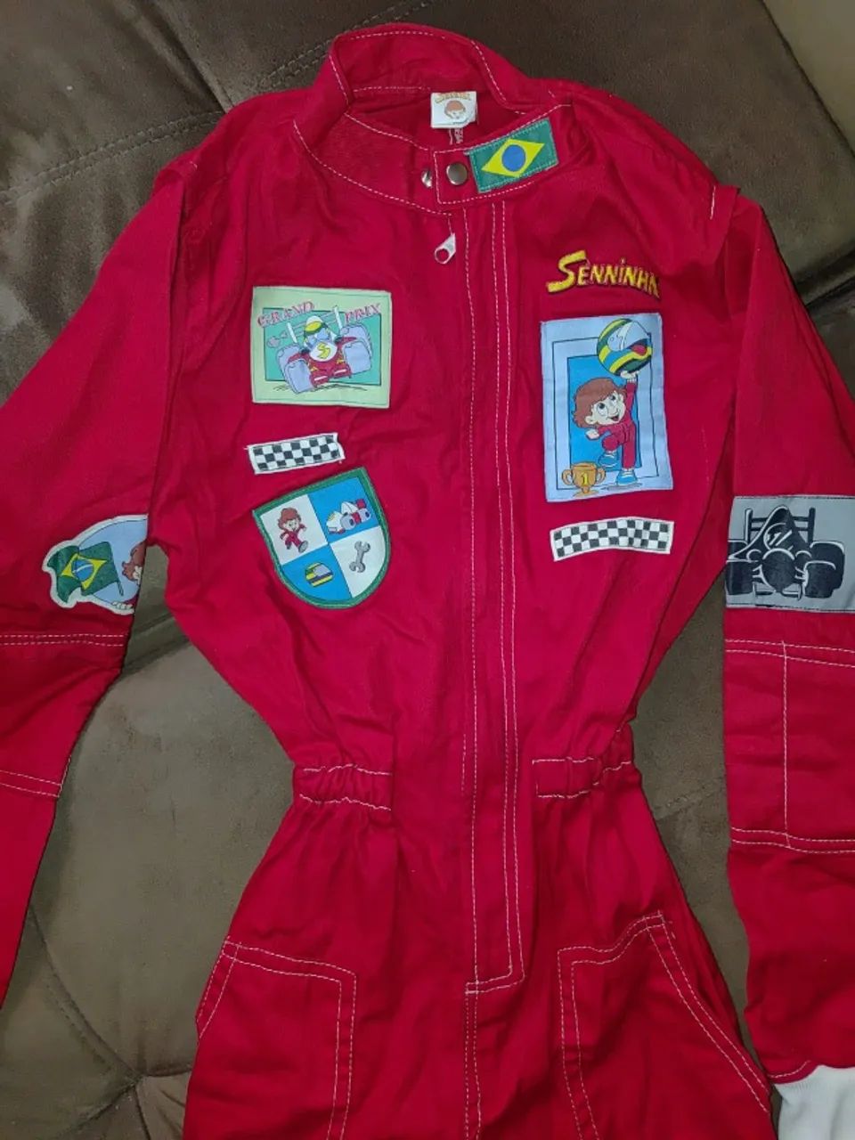 Macacão do AyrtonSenna Infantil e o Boneco do Seninha - Foto 2