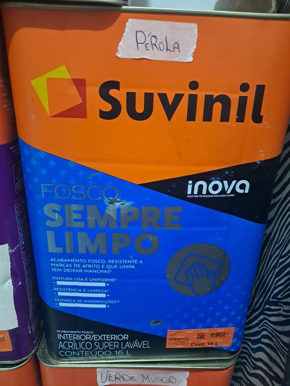 TINTA SUVINIL SEMPRE LIMPO (PEROLA) 16LTS  SUPER LAVAVEL 