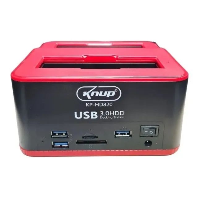 Dock Station Case para Hd Sata Pendrive Sd Usb 3.0 Knup Kp-hd820 *ENTREGA GRÁTIS* - Foto 2