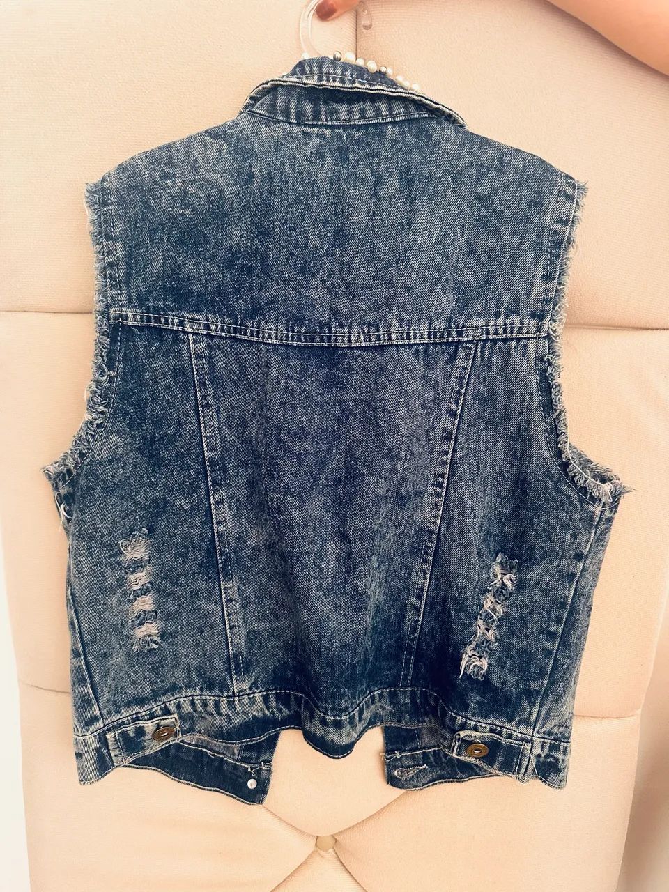 Colete jeans feminino  - Foto 2