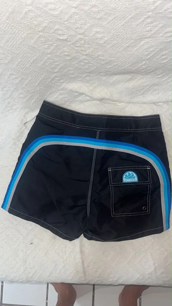 Sundek preto com azul 