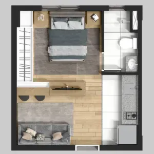 PLANTA 25m²