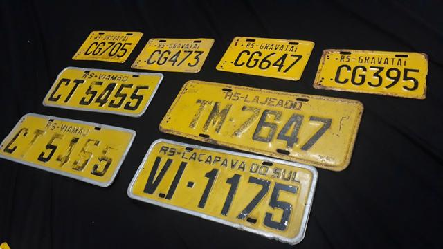 Placa Amarela Antiga Moto Carro Decoracao Garagem