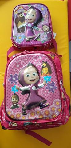 Mochila Infantil Feminina Da Masha e o Urso