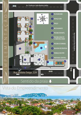 Apartamento Flat no Guarujá, 55m2 , Varanda Grill, Mobiliado a Preço de Custo! - Foto 13