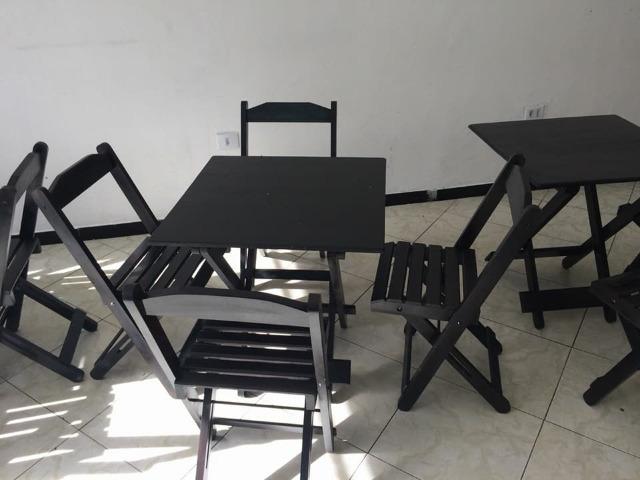 Mesa e cadeiras sem pintura . balcão pra açai e sorveteria e moveis em geral sob medida - Foto 2