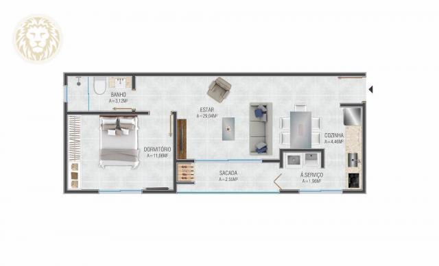 Apartamento com 1 dormitório à venda, 59 m² por R$ 275.000 - Ribeirão da Ilha - Florianópo - Foto 6