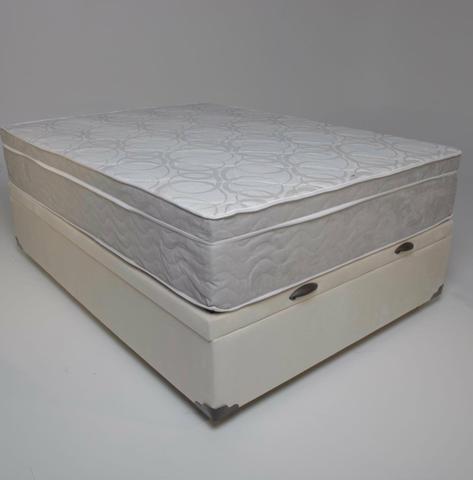 Conjunto box baú casal 138x188 + colchão de molas ensacadas pilow top Apenas 1199,00 - Foto 4