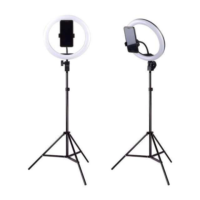 Ring Light Iluminador 26cm 10 Polegadas + Tripé 1.80m