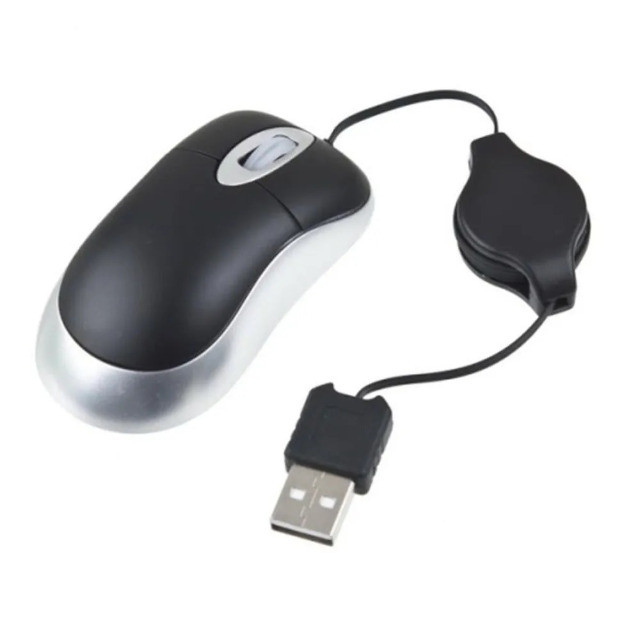 Mini Mouse Retratil Com Cabo Usb 65cm Hayom Mu2915 - Foto 2