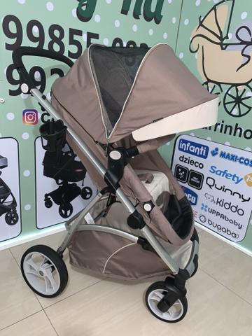 Carrinho Moisés Dzieco Maly com Bb conforto e base +colchonete clingo de brinde - Foto 6