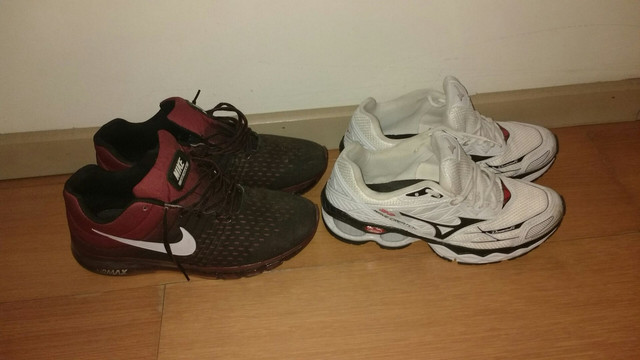 tenis nike e mizuno