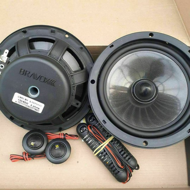 Kit 2 vias Bravox. CS60BK. 5". 60 RMS, Novo. Instalado.  - Foto 2